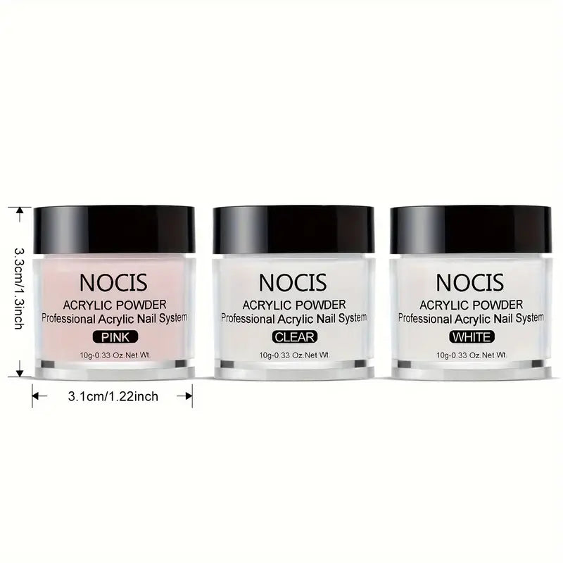 GV757 Acrylic Nail Kit – Complete Nail Art System with Acrylic Powder, Non-Yellowing Liquid & Essential Nail Tools, Perfect for Beginners