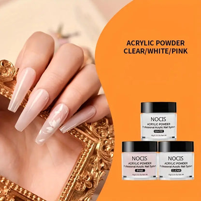 GV757 Acrylic Nail Kit – Complete Nail Art System with Acrylic Powder, Non-Yellowing Liquid & Essential Nail Tools, Perfect for Beginners