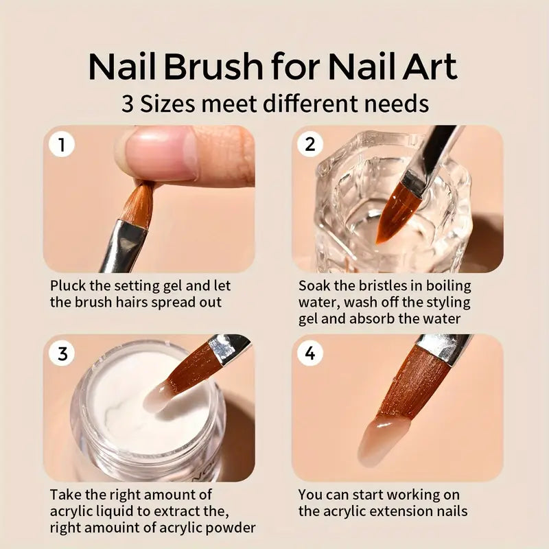 GV757 Acrylic Nail Kit – Complete Nail Art System with Acrylic Powder, Non-Yellowing Liquid & Essential Nail Tools, Perfect for Beginners