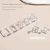 GV898 Acrylic Non-Magnetic Nail Tip Holder Stand – 5 Slot Practice Base with Detachable Suction Holders