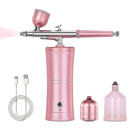 GV848 Rechargeable Airbrush Kit with Compressor – assorted colors  Portable Cordless Airbrush Gun for Makeup, Nail Art, Cake Decorating, Crafts & DIY