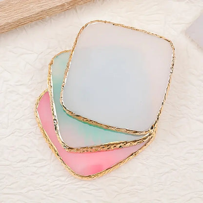 GV762 10pcs Nail Art Tool Set – Japanese Marble Resin Mixing Palette, Nail Brush Holder & Manicure Accessorie