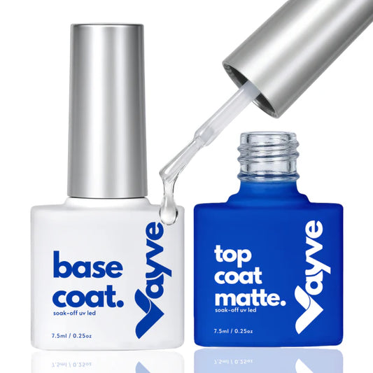 GV975 Vayve Base Coat & Matte Top Coat Combo – Long Lasting & Matte Finish