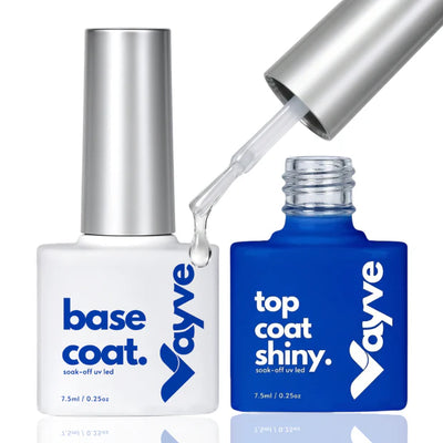GV976 Vayve Base Coat & Shiny Top Coat Combo – Long Lasting & Glossy Finish