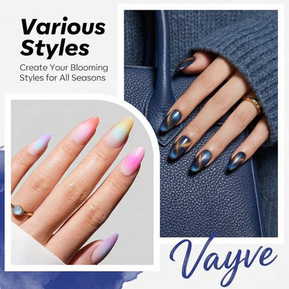 GV965 Vayve Blooming Gel Combo 15ml | Base Coat + Blooming Gel + Glossy Top Coat