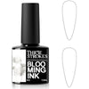 GV938 THR3E STROKES Professional Blooming Nail Ink for Marble Effect - Watercolor Blossom Polish for Nail Art | Magic Spread Fluid Pigment for UV Gel Nails | Smokey Gradient DIY Manicure (1 Bottle, 7.5ml)