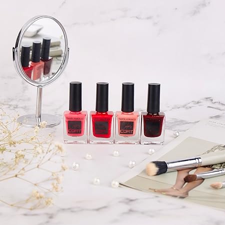 GV787 THR3E STROKES Color Coat Nail Enamel, 10ml | Glossy Finish | Quick Drying | Long Lasting | High Shine | Chip Defiant | Even-Finish | Vegan | Non-Toxic | Ethanol-Free