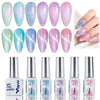 GV969 Vayve Coralia Cat Eye Gel Polish Set – Magnetic Effect, Pearl 6 Shades