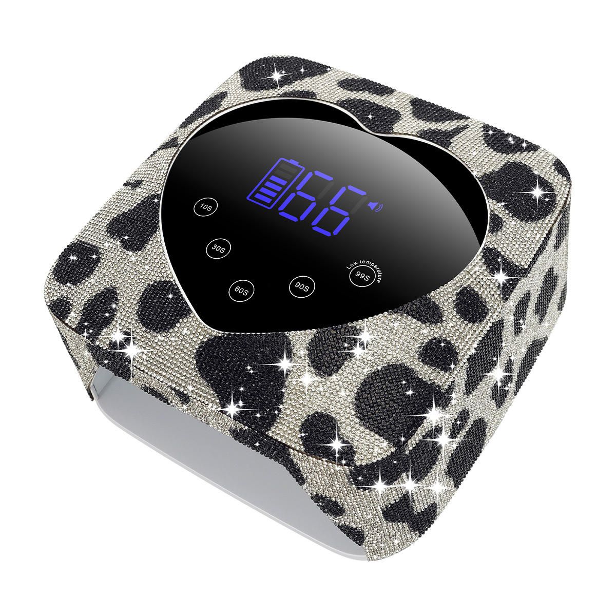 GV483 UV Light for Nails, Cordless UV Nail Lamp 72W, Rechargeable Black Diamond LED Dryer with 5 Timer Setting, Touch Control & Auto Sensor, Fast Light Curing Lamp for Salon & Home