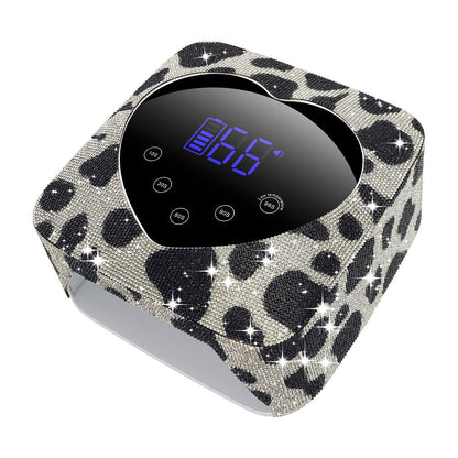 GV483 UV Light for Nails, Cordless UV Nail Lamp 72W, Rechargeable Black Diamond LED Dryer with 5 Timer Setting, Touch Control & Auto Sensor, Fast Light Curing Lamp for Salon & Home