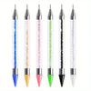 GV605 Dual-Ended Nail Art Rhinestone Picker & Dotting Pen – Crystal Handle Nail Tool
