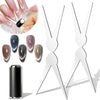GV892 THR3E STROKES Double-head Cat Eye Nail Magnet, 2 in 1 Strong Magnetic Tool for French Effect, Perfect for DIY or Nail Salon