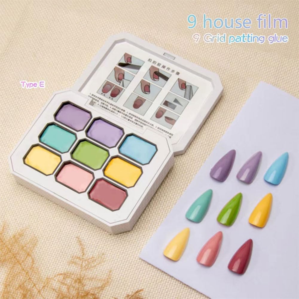 GV903 THR3E STROKES Ombre Gel Nail Polish with Nail Art Sponges for Pat Gel Ombre Color Palette Blush Effect Pat Painting Gradient Blooming Gels 9colors for Ombre Nails Multistyle French Manicure DIY