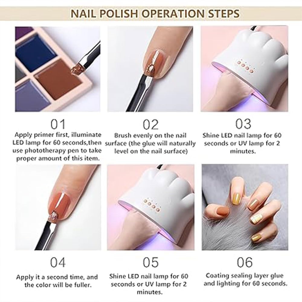GV903 THR3E STROKES Ombre Gel Nail Polish with Nail Art Sponges for Pat Gel Ombre Color Palette Blush Effect Pat Painting Gradient Blooming Gels 9colors for Ombre Nails Multistyle French Manicure DIY