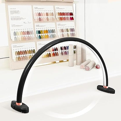 GV786 THR3E STROKES Half Moon Light for Nail Desk 16IN&20IN Nail Lamp for Desk LED Table Light Multiple Color Modes and Brightness for Beauty Eyelash Makeup Tattoo Spa Salon