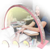 GV621 Half Moon Light with Limestone for Nail Desk, Lash Light Led Nail Tech Lamp Half Moon Light Nail Polish Dryer