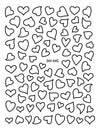 GV602 Heart Outline Nail Stickers – DH-645 Self-Adhesive Nail Decals