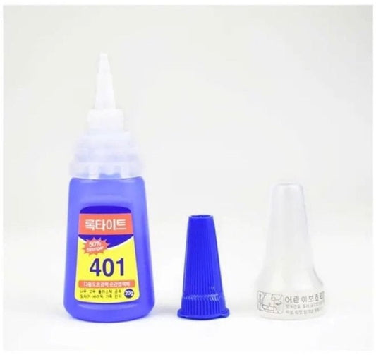 GV837 401 Industrial Super Glue (20g) – Ultra Strong Instant Adhesive for Nails, Tips, Crafts & Repairs