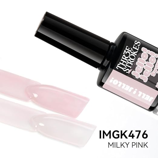 GV1154 THR3E STROKES Jello Jello Syrup Jelly Gel Nail Polish, 7.5ml, UV/LED Soak Off Gel, 28 Day Wear, Translucent Color Gel for Nail Art, 18 Shades