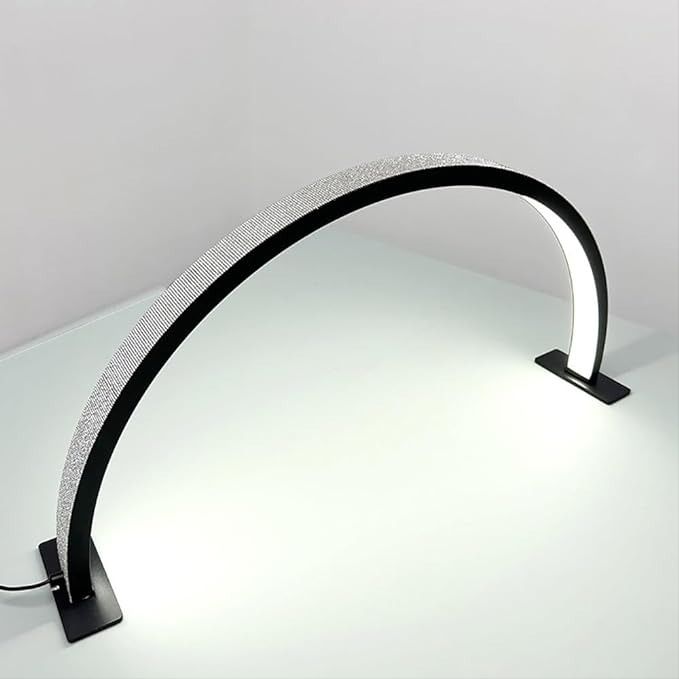 GV909 Curved Arch LED Nail Desk Lamp – Modern Table Light for Nail Art, Manicure Workstation & Studio Use