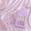 GV1114 M&Co 3D Lavender Purple Bow Knot Nail Art Decorations Set – Mini Shapes and Gold Accents