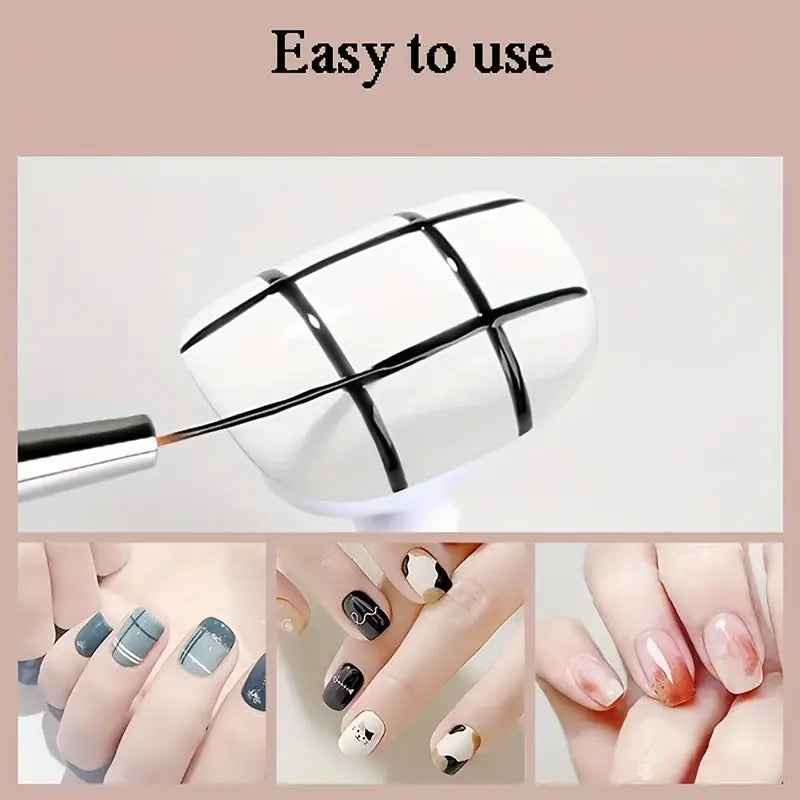 GV763 Nail Liner Brushes Set – Fine Nail Art Brush Pen for Manicure & Pedicure, Acrylic Powder, Dipping & Drawing Designs