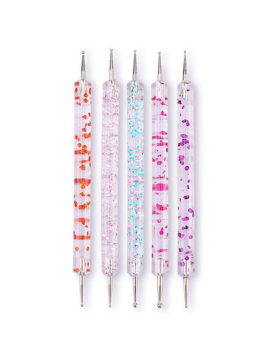 GV610 5pcs Nail Art Dotting Tools – Dual Ended Marbleizing Pen Set