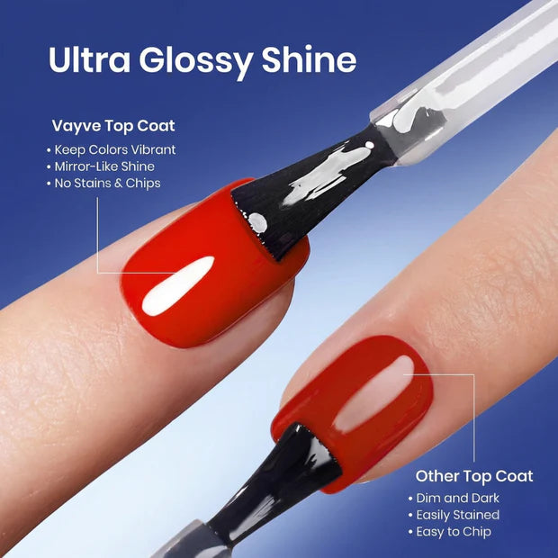 GV977 Vayve Matte & Shiny Top Coat Combo – Glossy & Matte Finish