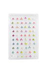 GV1087 Mixed 3D Nail Charms Set – Heart, Butterfly, Star & Mermaid Tail Resin Nail Art Decorations for Acrylic, Gel & DIY Manicure (60 Pcs Assorted Designs)