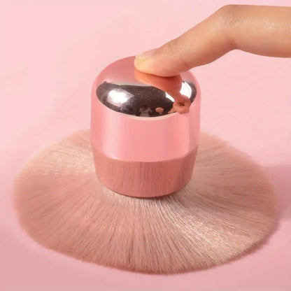 GV747 1pc Professional Nail Art Mushroom Brush – Round Gel Painting & Dust Cleaning Brush for Manicure and Makeup Tools