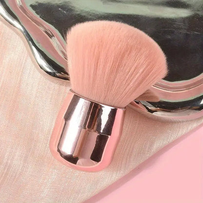 GV747 1pc Professional Nail Art Mushroom Brush – Round Gel Painting & Dust Cleaning Brush for Manicure and Makeup Tools