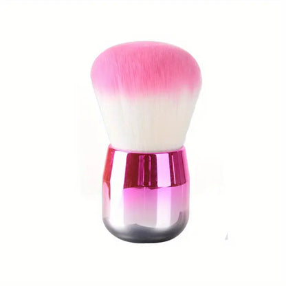 GV747 1pc Professional Nail Art Mushroom Brush – Round Gel Painting & Dust Cleaning Brush for Manicure and Makeup Tools