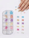 GV1039 3D Nail Art Decoration Set – Bows, Pearls & Flower Charms for Nail Design