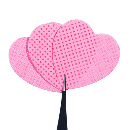 GV900 200pcs Lint-Free Nail Polish Remover Cotton Pads Heart Wipes Paper Eyelash Glue Cleaner Nail Supplies