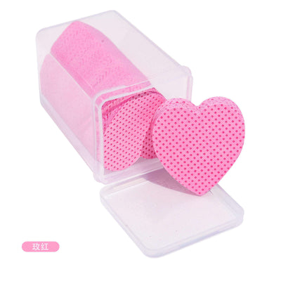 GV900 200pcs Lint-Free Nail Polish Remover Cotton Pads Heart Wipes Paper Eyelash Glue Cleaner Nail Supplies
