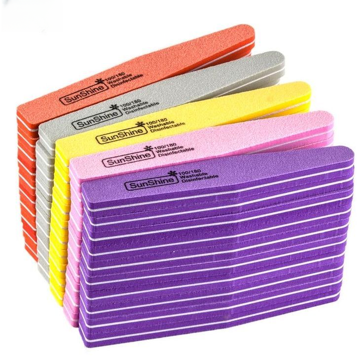 GV615 Sunshine Nail Buffer Block 100/180 Grit – Washable & Reusable Nail Files