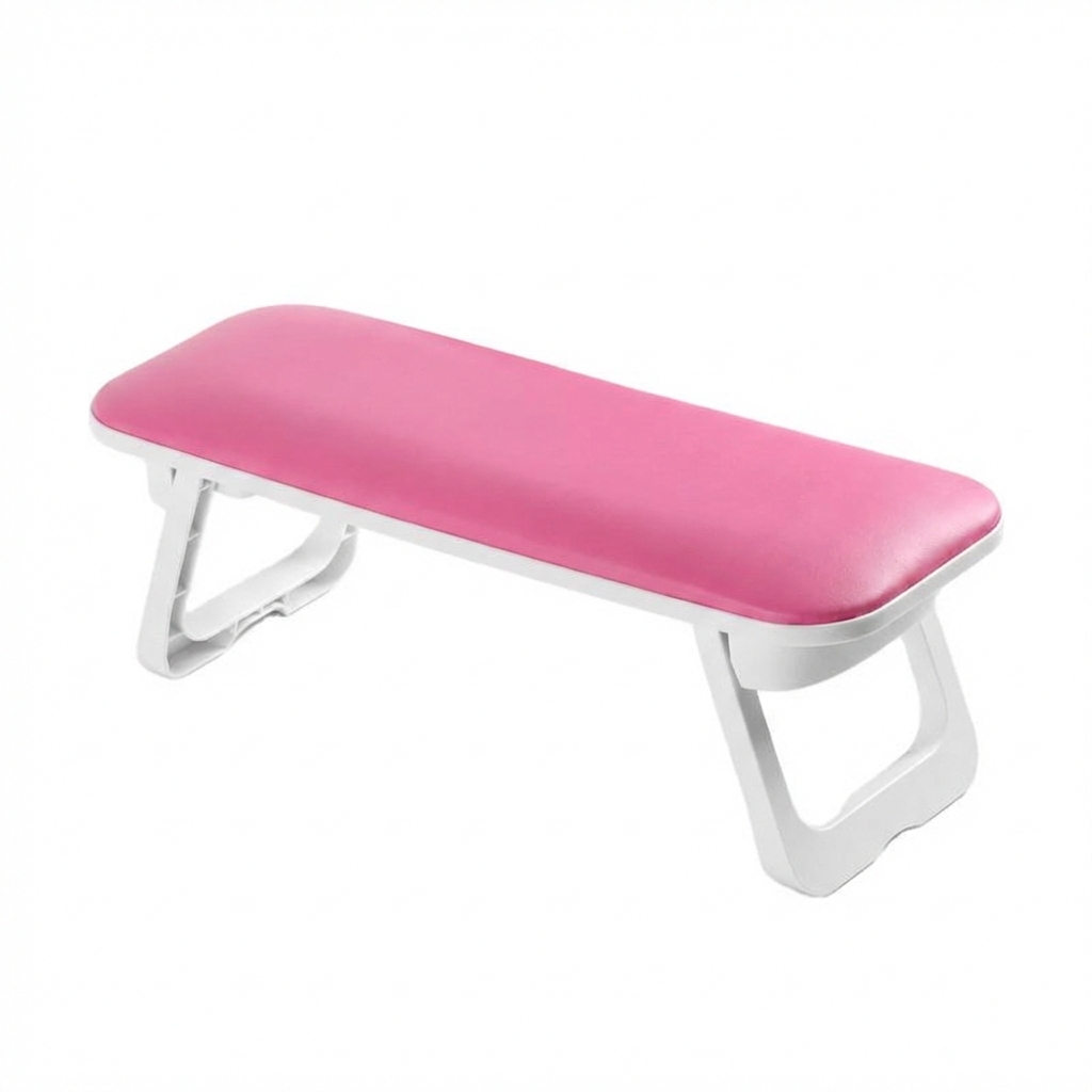 GV902 H8 Foldable Non-Slip Soft PU Leather Nail Arm Rest Hand Pillow – Portable Manicure Nail Art Hand Support Cushion (Without Mat) Color may Vary