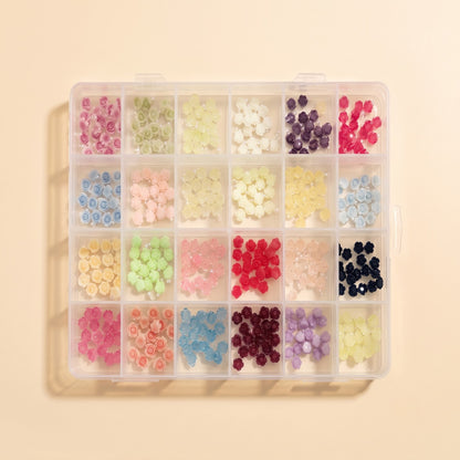 GV734 Nail Art Charms – Assorted Floral & Leaf Designs for DIY Manicure & Pedicure, Alcohol-Free Nail Art Decorations