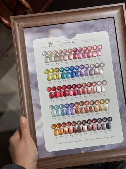 GV1024 THR3E STROKES Crystal Cat's Eye Gel Polish Master Collection (60 Colors, 15ml) – The Ultimate Premium Magnetic UV/LED Nail Art Palette