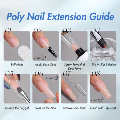 GV980 Vayve Polygel for Nail Extension – UV/LED Soak Off Poly Nail Gel (30g)