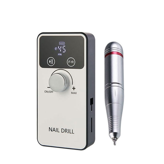 GV578 Rechargeable Professional Nail Drill Machine with LCD Display – High-Speed Manicure & Pedicure Tool