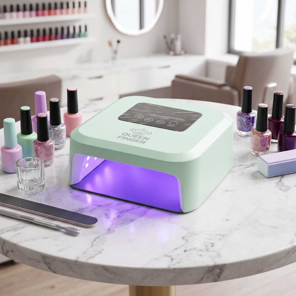 GV1164 Queen Finger UV/LED Nail Polish Curing Lamp 18 LED Bulbs