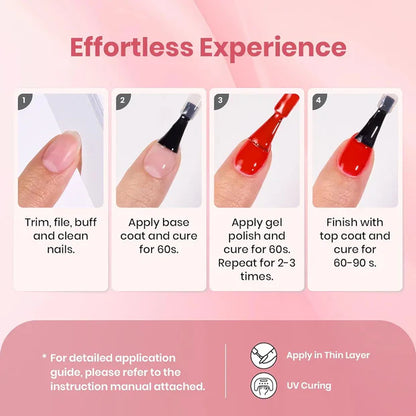 GV970 Vayve Rosalia Gel Polish Set – Solid Colors Pink, Red, Nude 6 Shades