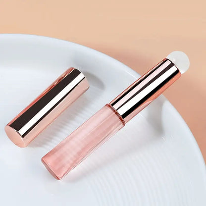 GV736 Silicone Nail Art Brush – Gradient & Smudge Tool with Protective Cover, Portable Manicure Accessory for Hands, Feet & Nails