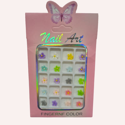 GV723 3D Nail Art Colorful Bow Charms – Acrylic Nail Decorations for Creative Nail Designs