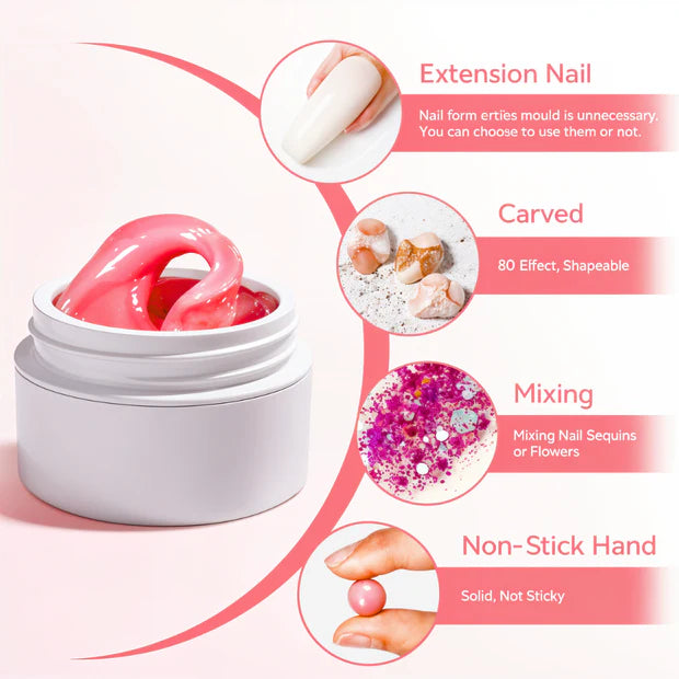 GV984 Vayve Solid Builder Gel 15g | Non-Stick Nail Extension Gel