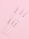 GV591 3pcs Nail Art Drawing Striping Liner Pen Brush DIY Painting