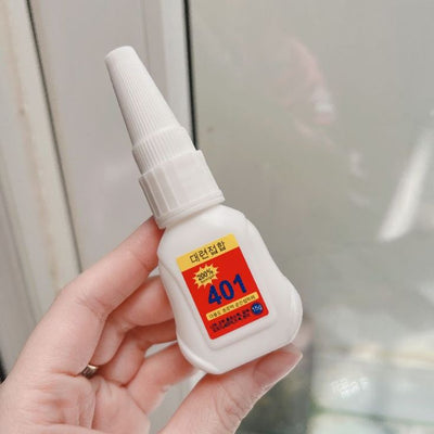 GV836 401 Super Glue – Instant Strong Adhesive for Nail Tips, Press-On Nails, Crafts & Repairs