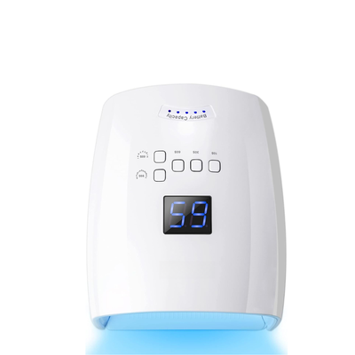 GV1137 Cordless Rechargeable UV LED Nail Lamp S10, Dual Light Source 365+405nm Nail Dryer with 5 Timers, IR Sensor, Low Temperature & High Power Modes for Gel Polish, Manicure & Pedicure