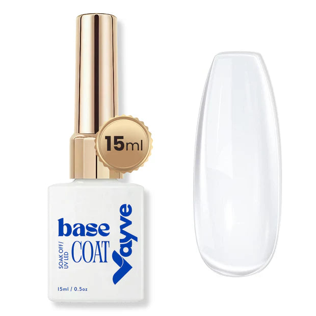 GV959 Vayve Gel Base Coat 15ml | Strong Adhesion UV/LED Soak-Off Base Coat